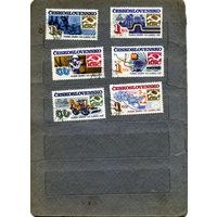 ЧЕХОСЛОВАКИЯ, Сборный лот   6м       гашен  по 10 коп шт