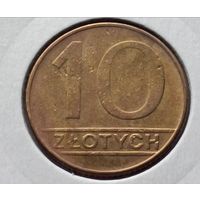 Польша. 10 злотых 1989 года. (*)