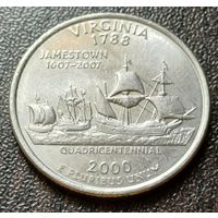 США , 2000    D   Квотер штата Вирджиния    ( 1-6-8 )