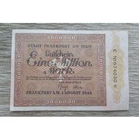 Werty71 Германия 1000000 марок 1923 1 миллион банкнота Гроссгельд Франкфурт