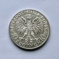 Монета СЕРЕБРО Польша 10 злотых 1932 год Ядвига ОТЛИЧНЫЕ