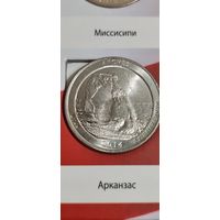 США. 25 центов (квотер) Национальный парк Эверглейдс 2014