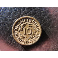 Германия. 10 пфеннигов. 1924А. С 20 копеек. Распродажа коллекции. Смотрите другие лоты.