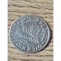 Трояк 3 гроша 1592 Сигизмунд 3