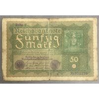 Банкнота 50 марок 1919 год. Веймарская республика.
