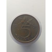 5 центов Нидерланды 1975 год  лот 43