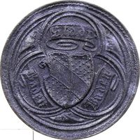 РАСПРОДАЖА!!! - ГЕРМАНИЯ БАДЕН-БАДЕН 10 пфеннигов 1919 год