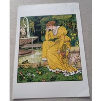 Посткроссинг. Открытка из Мексики: худ.Уолтер Крейн, "Король-лягушонок" (10х15). Прошла почту, чёткий штемпель.