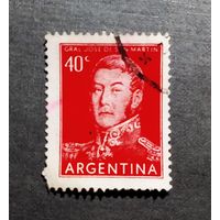 Марка Аргентина 1954-1959 г.г. Генерал Сан-Мартин