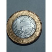 Бразилия 1 реал 2008 года .