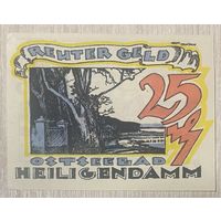 Нотгельд Хайлигендамм 25 пфеннигов 1922 год. Веймарская республика