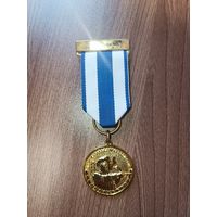 Комплект медалей "Долг. Порядок. Справедливость" 1, 2 и 3 степени.