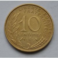 Франция, 10 сантимов 1969 г.