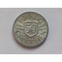 Австрия 50 грошей 1952 г.