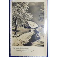 Открытка старинная. Новый год.