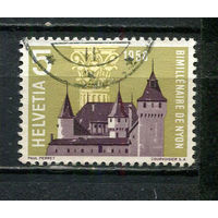 Швейцария - 1958 - Архитектура 5С - [Mi.653] - 1 марка. Гашеная.  (Лот 30HZ)-TG3P46