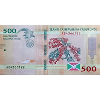 Werty71 Бурунди 500 франков 2018 год UNC банкнота