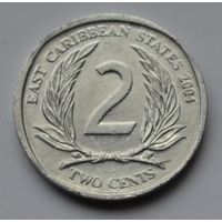 Восточные Карибы, 2 цента 2004 г.