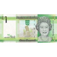 Джерси 1 фунт образца 2010-2018 года UNC p325a