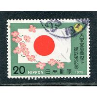 Япония. Визит императора Японии в США. Флаг