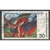 ФРГ. Экспрессионисты. Франц Марк. Красная косуля. 1974г. Mi#798.