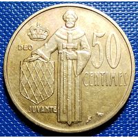 Монако 50 сантимов 1962 г.