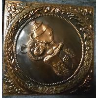 Мишка олимпийский панно чеканка сувенир