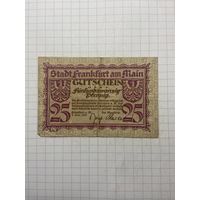 25 пфенингов (нотгельды) г. Германия.-1412-2