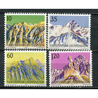 Лихтенштейн - 1990 - Горы - [Mi. 1000-1003] - полная серия - 4 марки. MNH.  (Лот 100Gс)-T2P5
