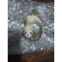 Елочная игрушка СССР кошка