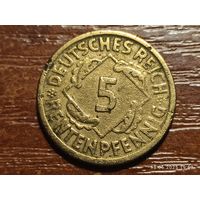 Германия 5 пфеннигов 1924