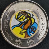 Канада 2 доллара, 2025 Посвящение жизни и творчеству Дафны Оджиг