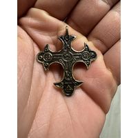 Крестик нательный старинный "Криноконечный" СОХРАН