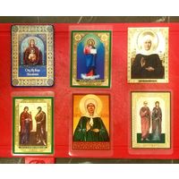 Иконы * Лики Святых * Знамение + Иоаким и Анна + Матрона + О даровании Детей * 6.5 на 9.5 см