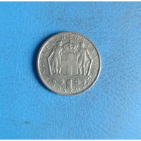 Греция 1 драхма 1966 год король Константин