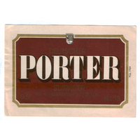 Этикетка пива Porter Германия П776