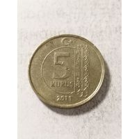 Турция 5 куруш 2011