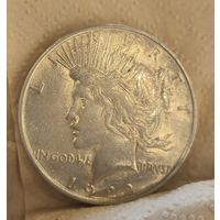 1 доллар мирный 1922 США крупное серебро