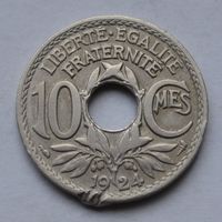 Франция, 10 сантимов 1924 г.