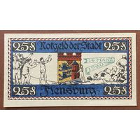 Нотгельд 25 пфеннигов 1920 год. Фленсбург. Веймарская республика