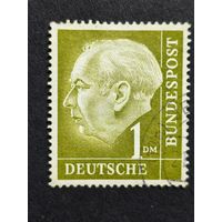 Германия 1954. Профессор, доктор Теодор Хойс (1884-1963), 1-й президент Германии