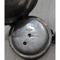 Антикварные, серебряные часы Marque de la Maison. 84 проба. Изображение орудия. 112 гр