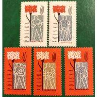 Польша 1962. 20 летие Польской рабочей партии. Полная серия