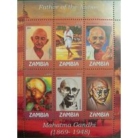 Замбия  2016. Махатма Ганди 1869-1948