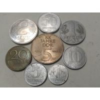 Набор монет ГДР.