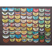 Пивные этикетки по рублю, цена за 1 шт., а-12-5 (3948)