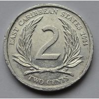 Восточные Карибы, 2 цента 2004 г.