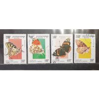 Камбоджа. 1995 год. Фауна. Бабочки (1348)