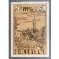 Нотгельды 50 пфеннигов 1922 год. ФЕЛЬДБЕРГ. Веймарская республика