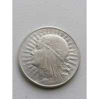 Монета 10 злотых 1932 год Ядвига